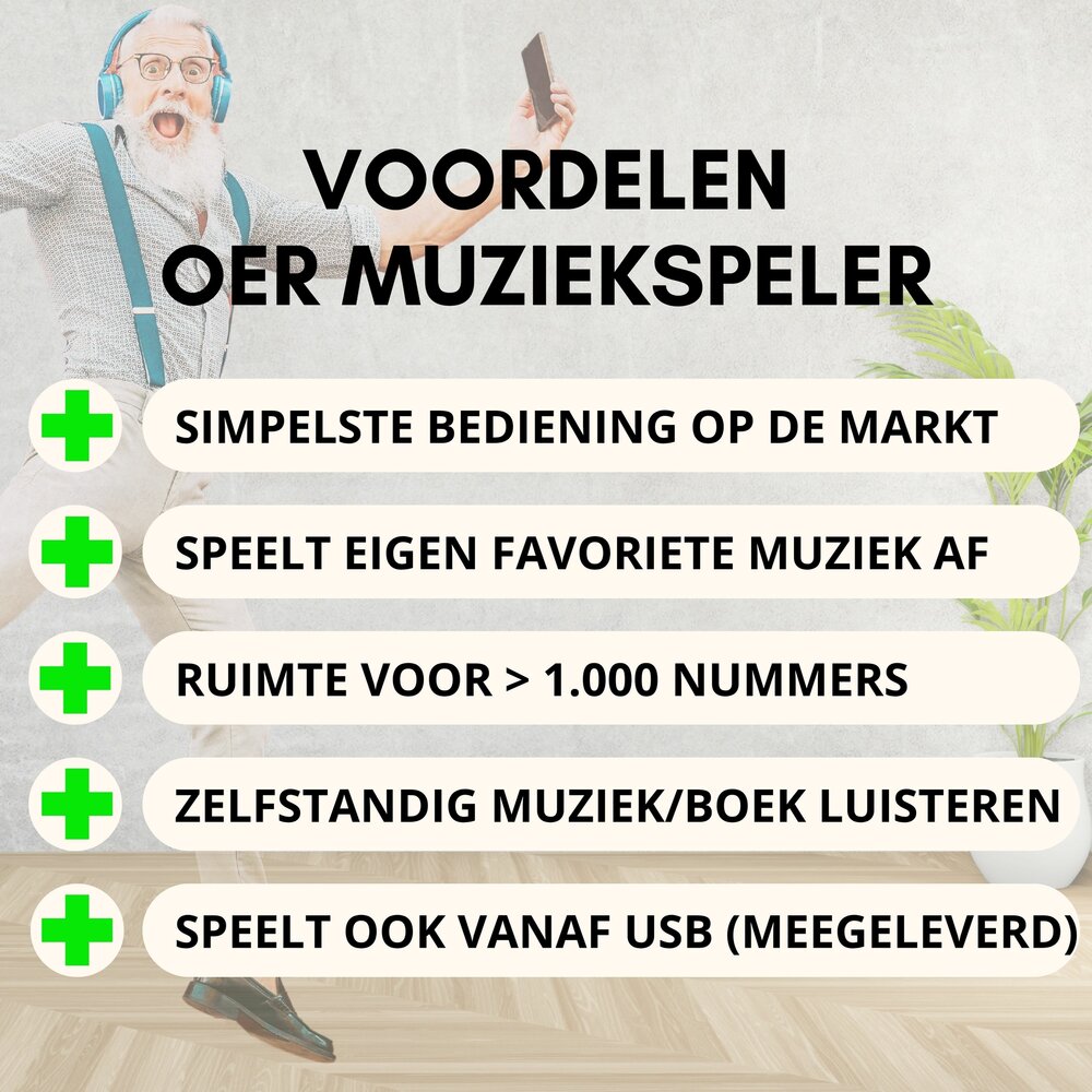 OER Muziekspeler (Dementievriendelijk)